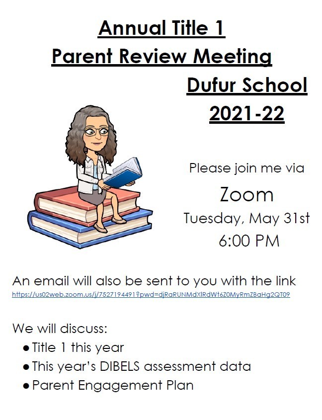 Title 1 Meeting Flyer
